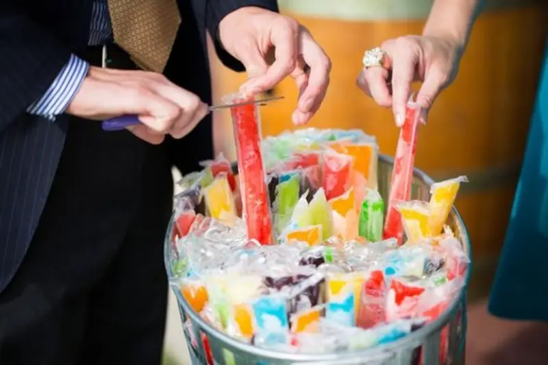 estação de chupchup sacolé para casamento 