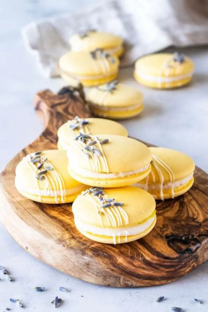 macarons amarelo para doce de casamento