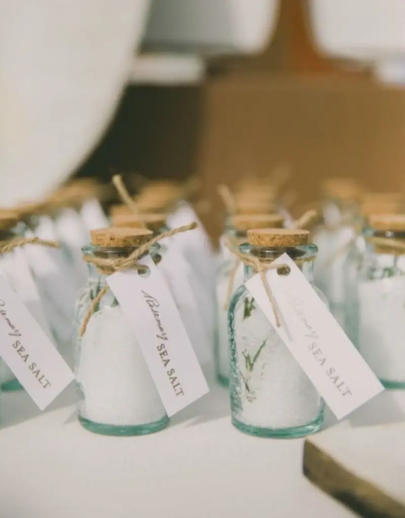 potinho de sal marinho lembrancinha de casamento