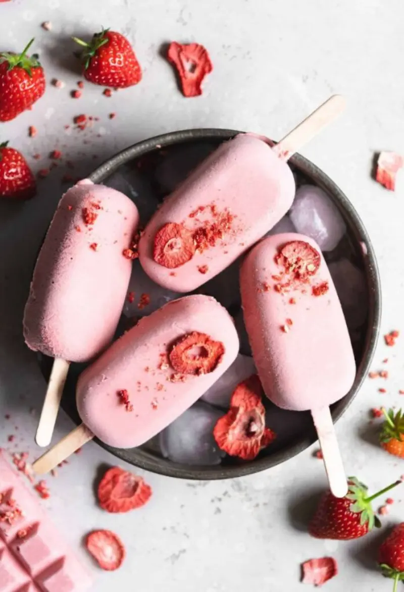 sorvete de morango para casamento