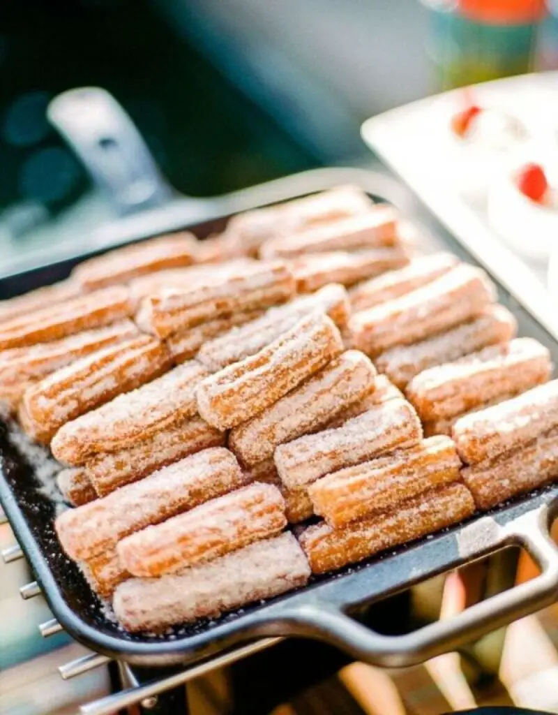 tábua de churros em casamento