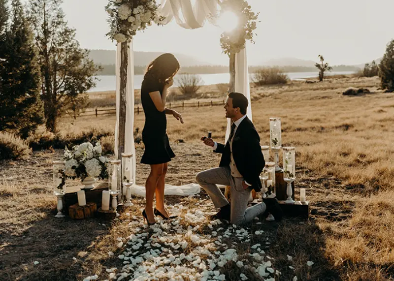 pedido de casamento surpresa na praia