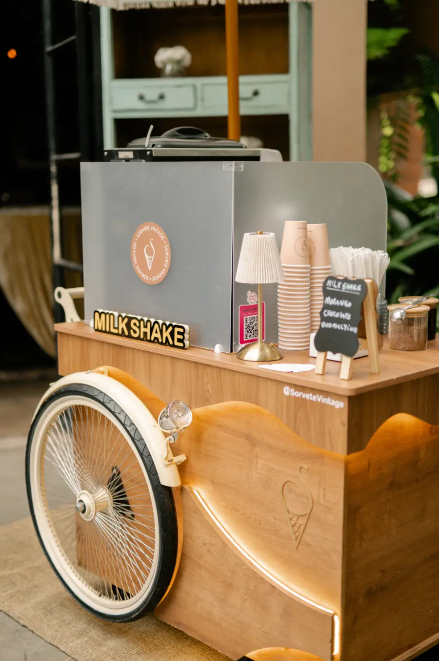 carrinho de sorvete retro para eventos