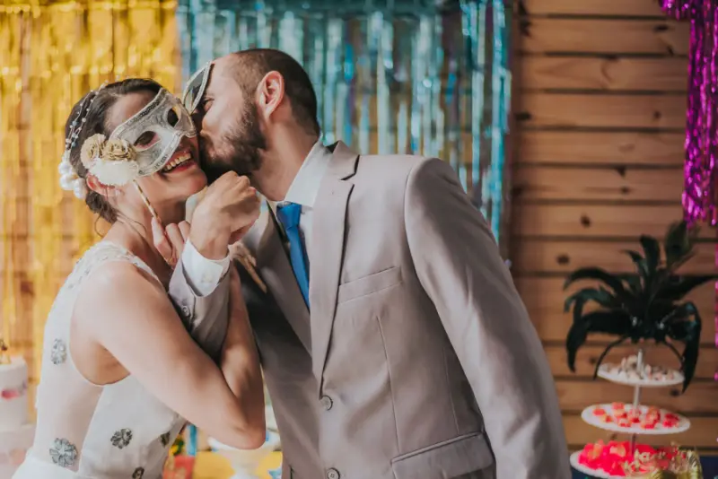 Casamento temático de Carnaval