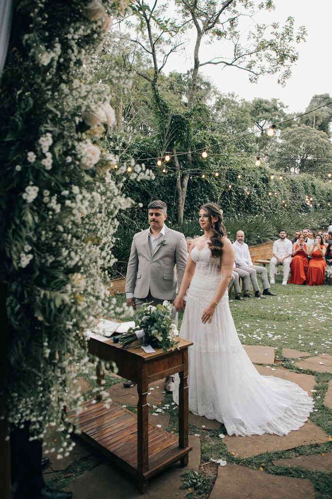 Inspiração de casamento verde e branco na Villa Mantova