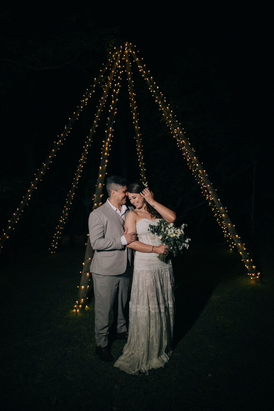 Inspiração de casamento verde e branco na Villa Mantova