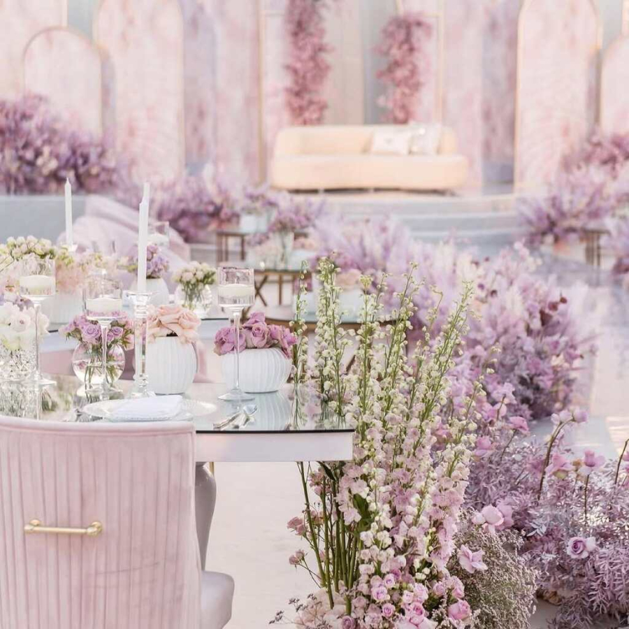  decoração-casamento-lilás