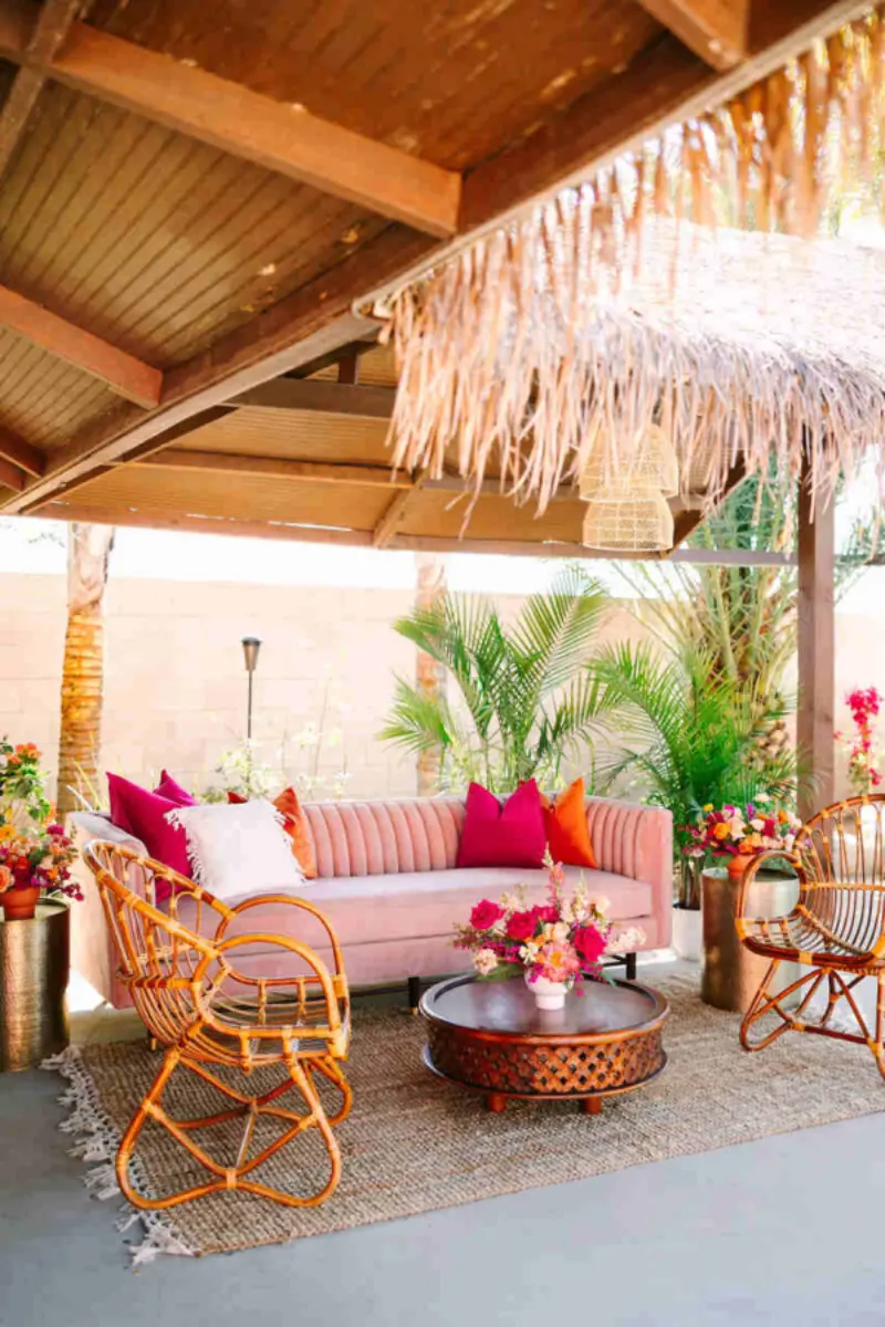  lounge decorado no estilo tropical