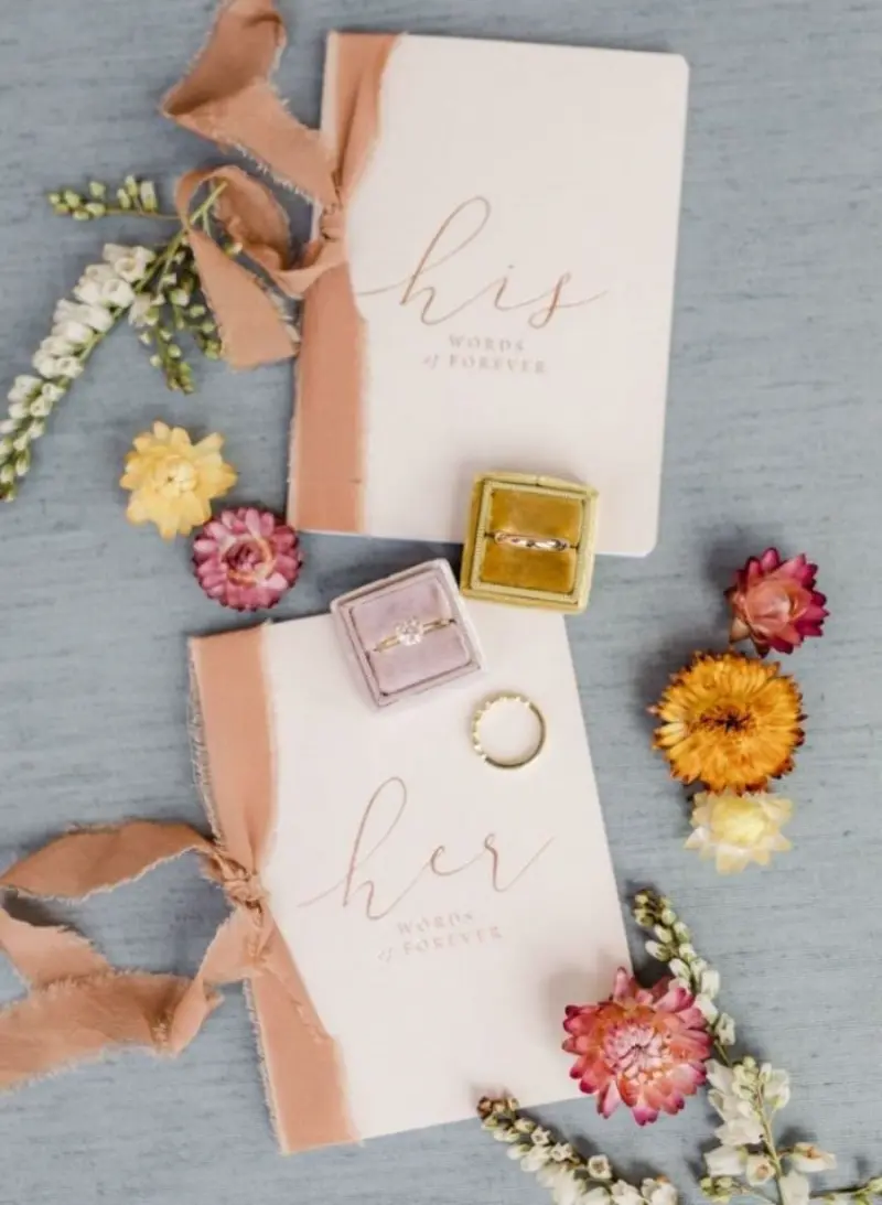 caderno de votos de casamento personalizados