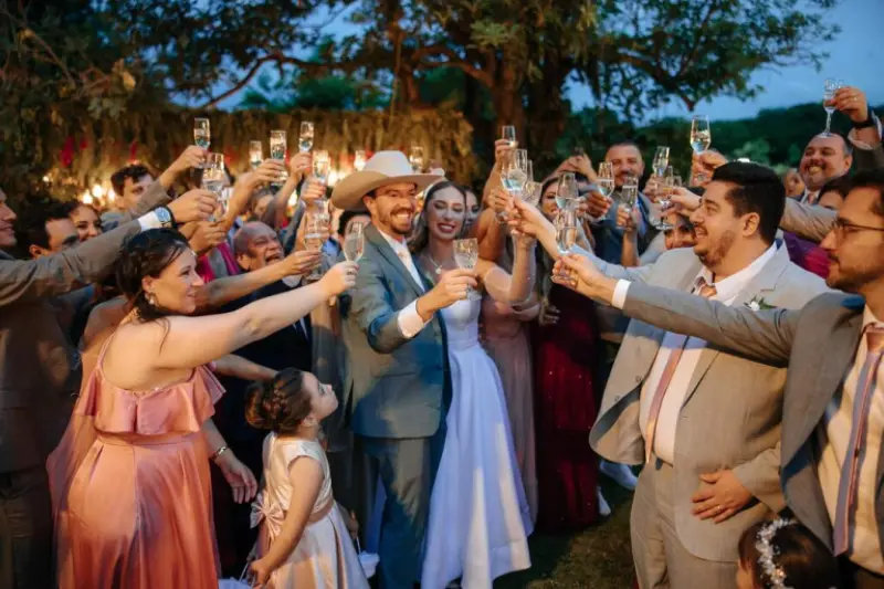 assessora Bruna Rodrigues em casamento country