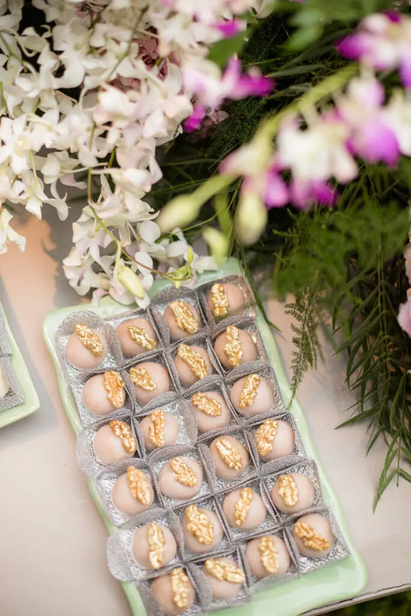 camafeu de nozes para casamento