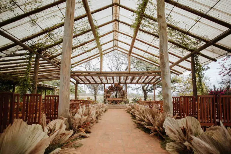 casamento terracota ao ar livre