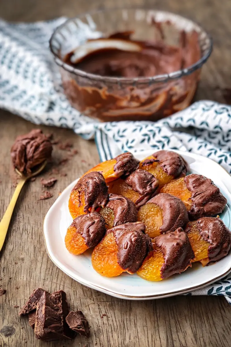 damasco com chocolate