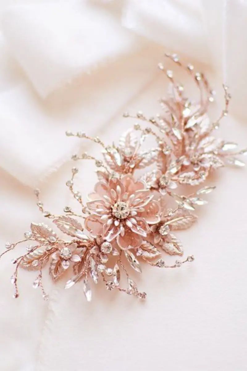  grinalda para casamento rosé