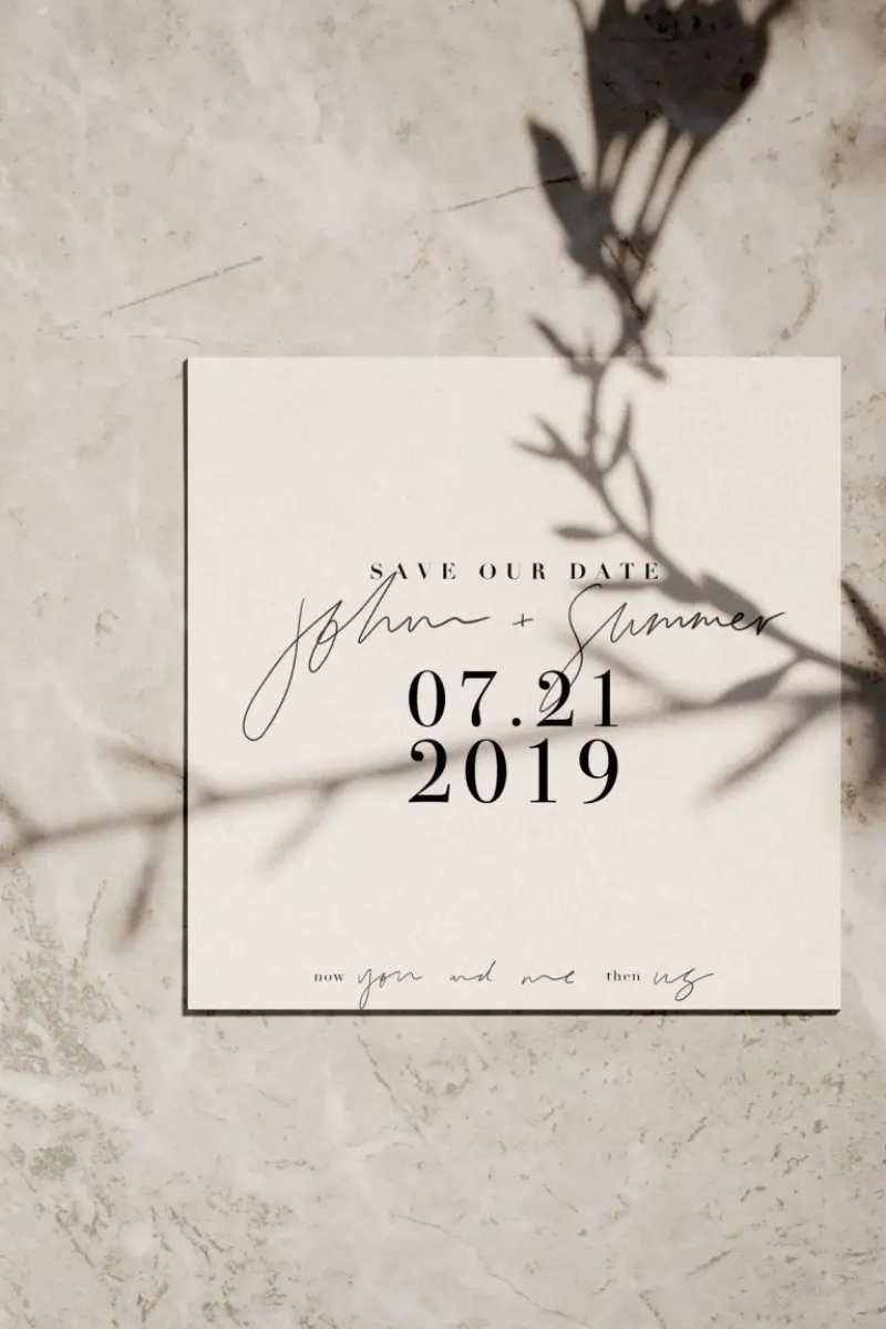 save the date apenas com data