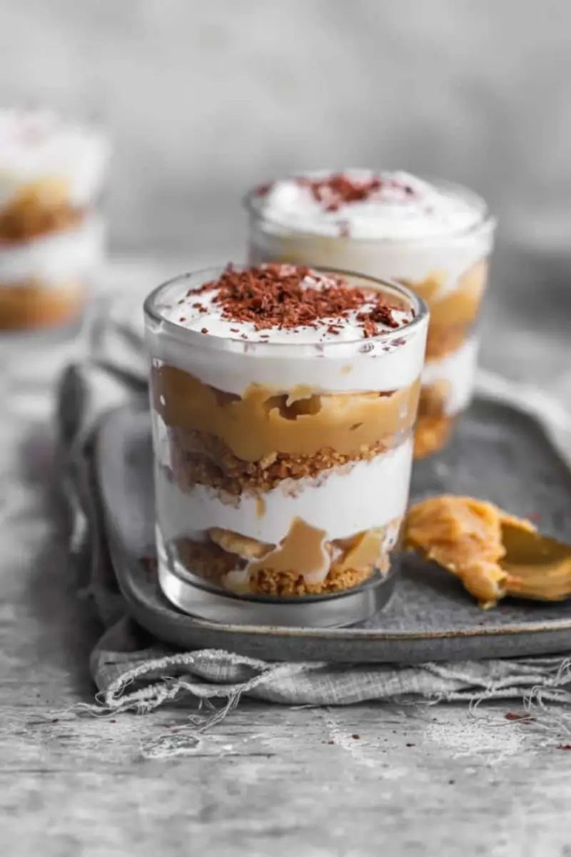 mini banoffee em x&iacute;cara