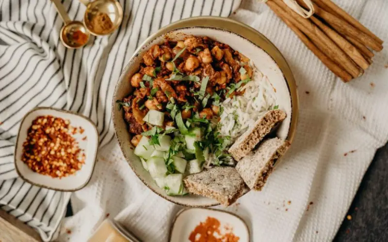 prato montando para casamento vegetariano