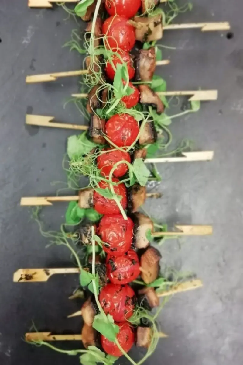 salada entradinha casamento vegano