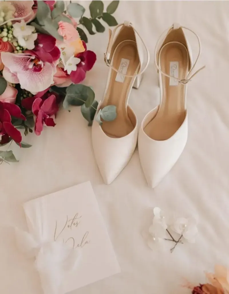 sapato de noiva off white