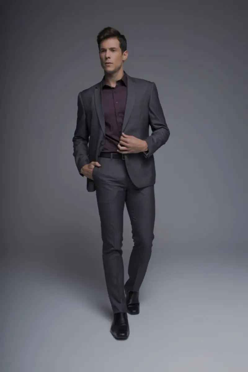 modelo de terno esporte fino escuro