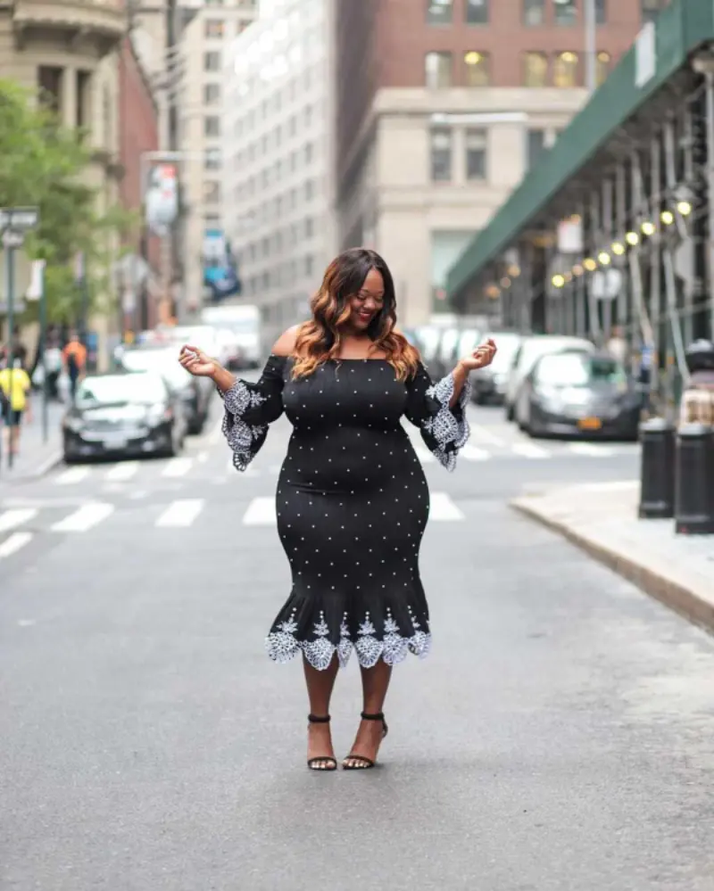 vestido plus size preto