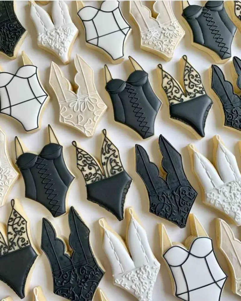 biscoito decorado para ch&aacute; de lingerie