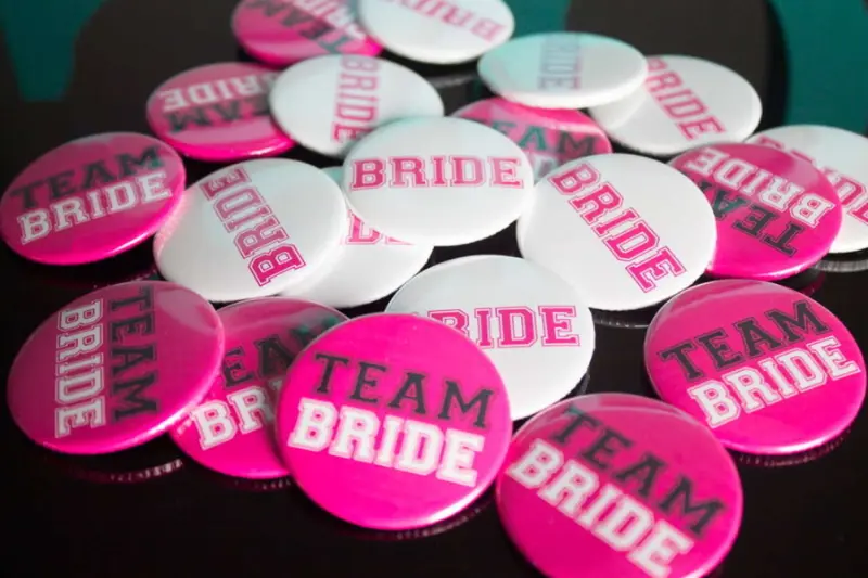 bottons team bride personalizado
