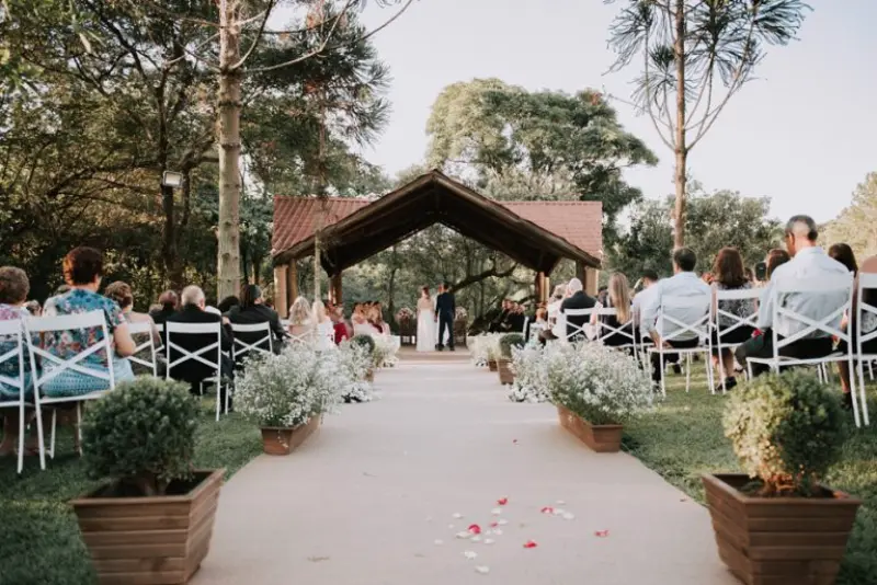 casamento ao ar livre de dia