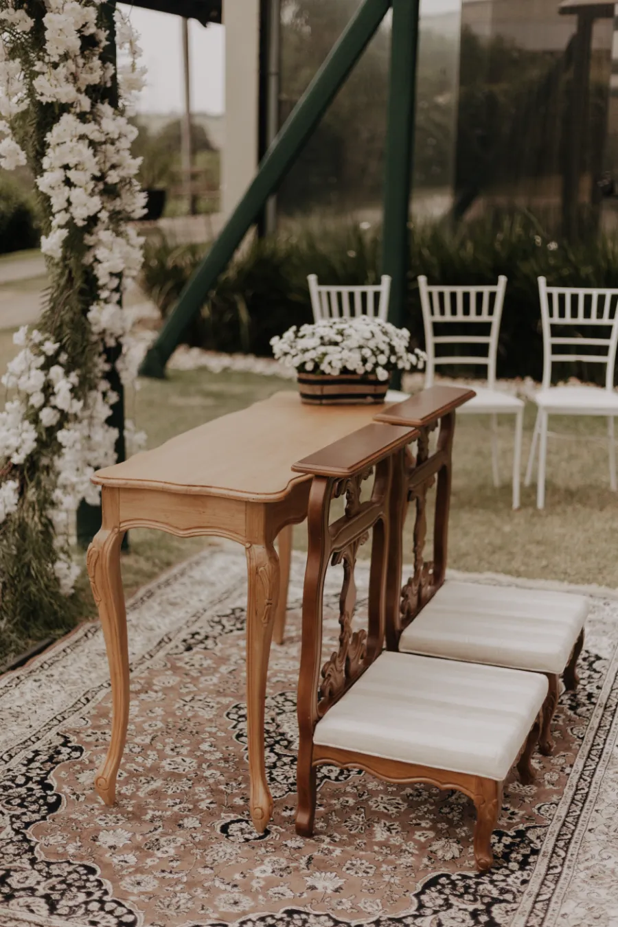 altar de casamento clássico