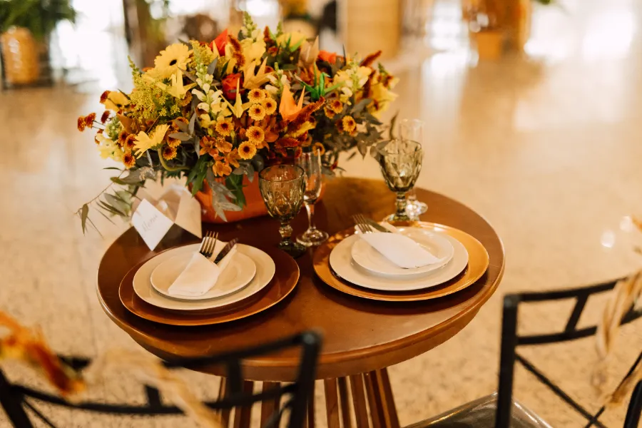 mesa dos noivos simples