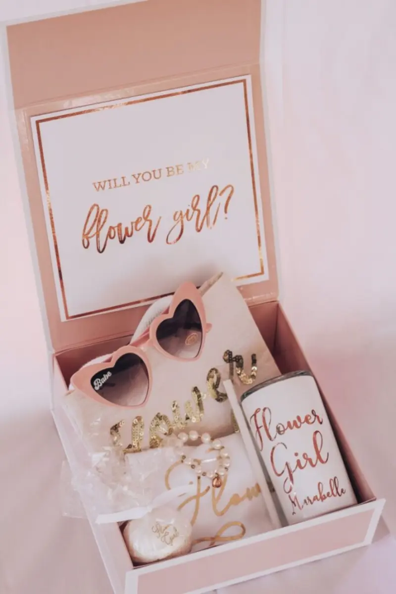 convite para daminha de casamento