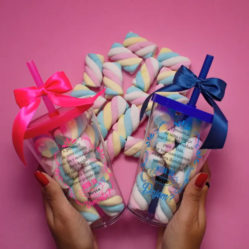 copo convite daminha e pajem