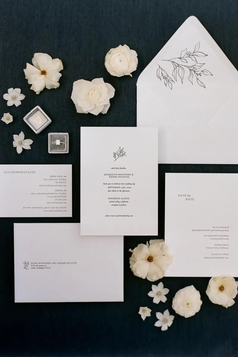  identidade visual para casamento simples