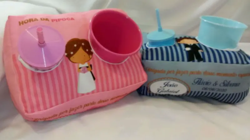 kit cinema para daminha e pajem