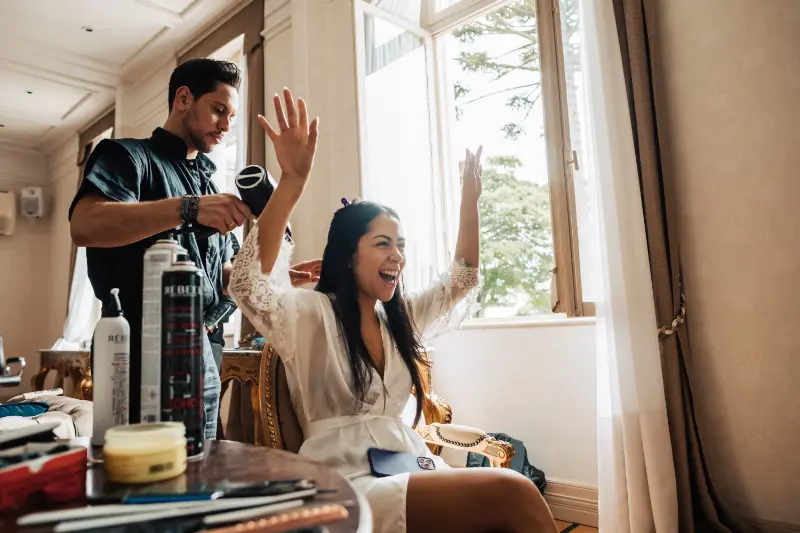 making of da noiva com peteado do Danylo Monteiro