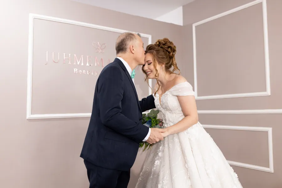 first look da noiva com seu pai