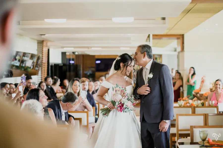 entrada da noiva com o pai