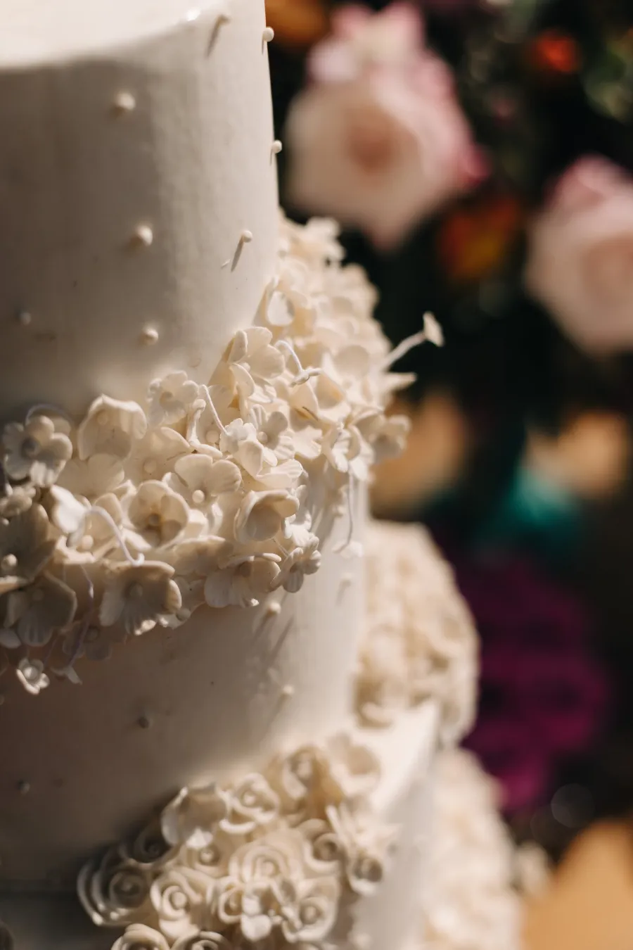 topo de bolo com flores