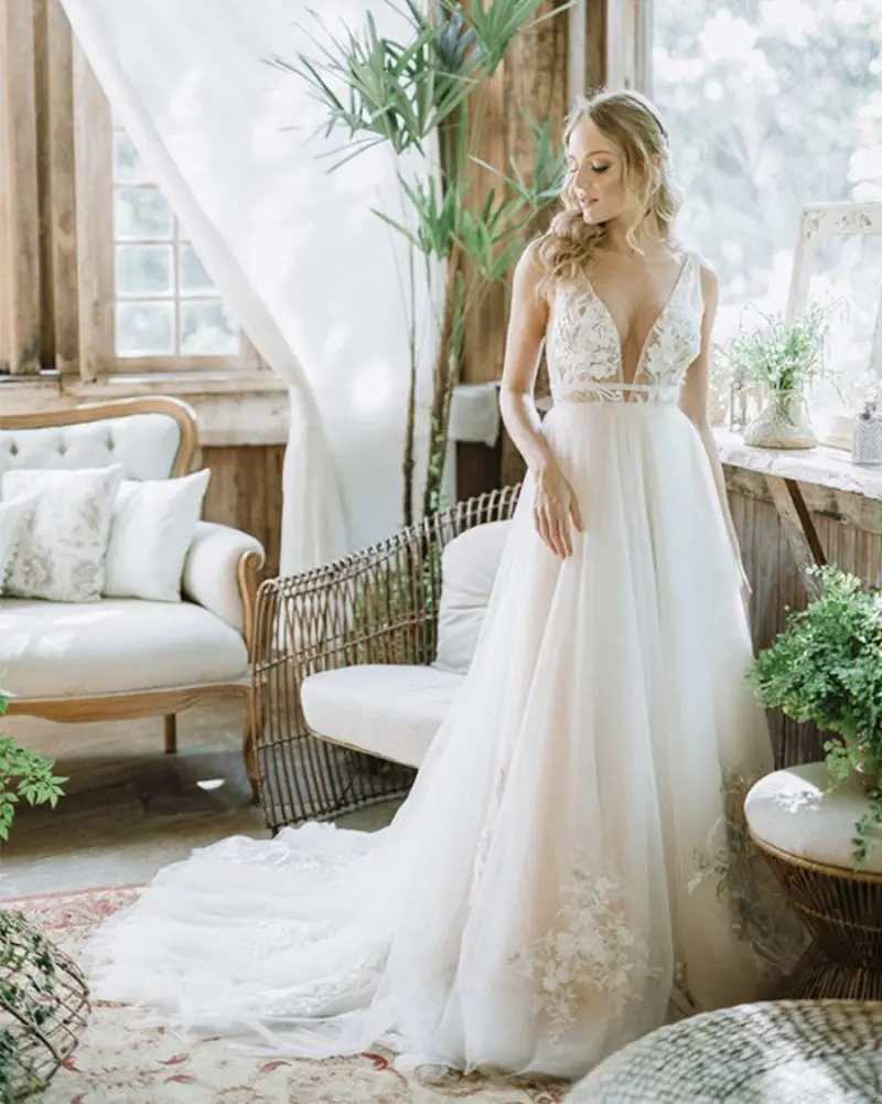 vestido de noiva modelo evas&ecirc;