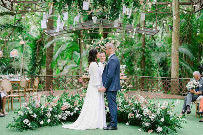 Lorena e Diego celebrando bodas de 10 anos