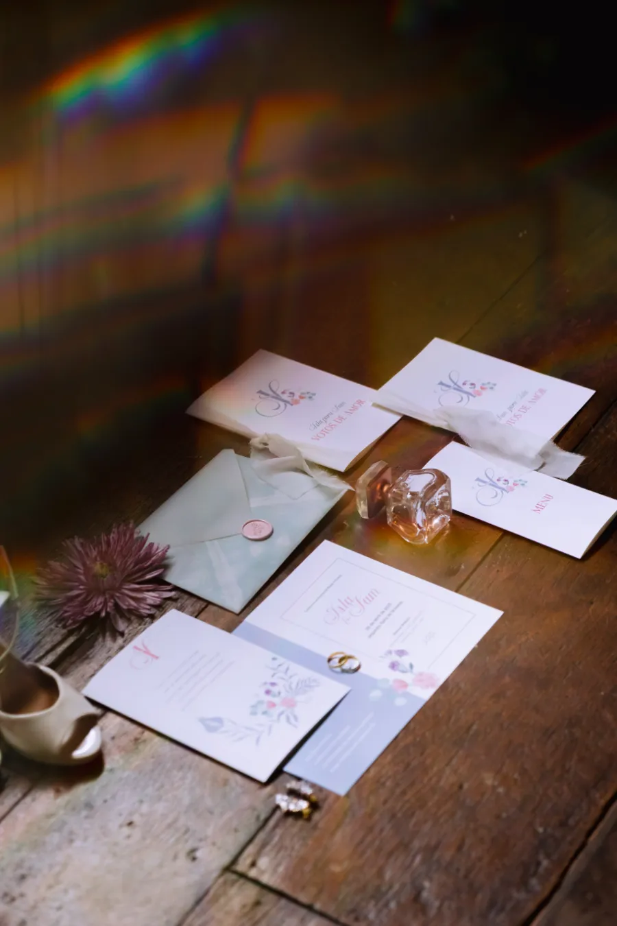 Renovação de votos romântica somente com o casal