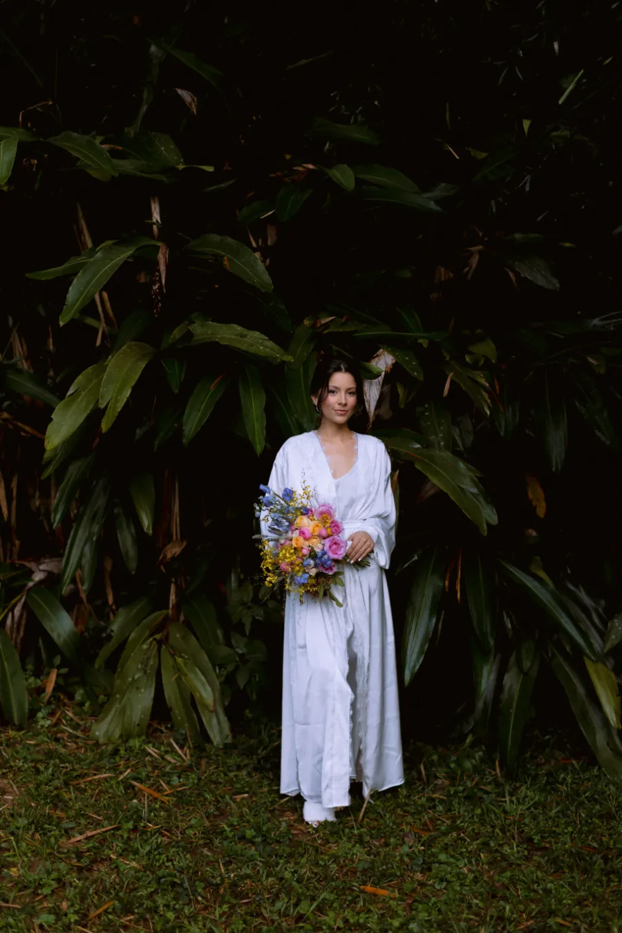 Renovação de votos romântica somente com o casal