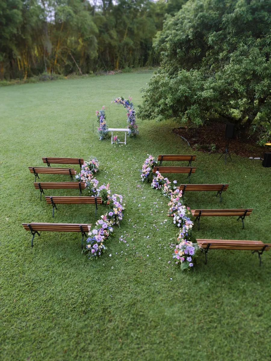 Renovação de votos romântica somente com o casal