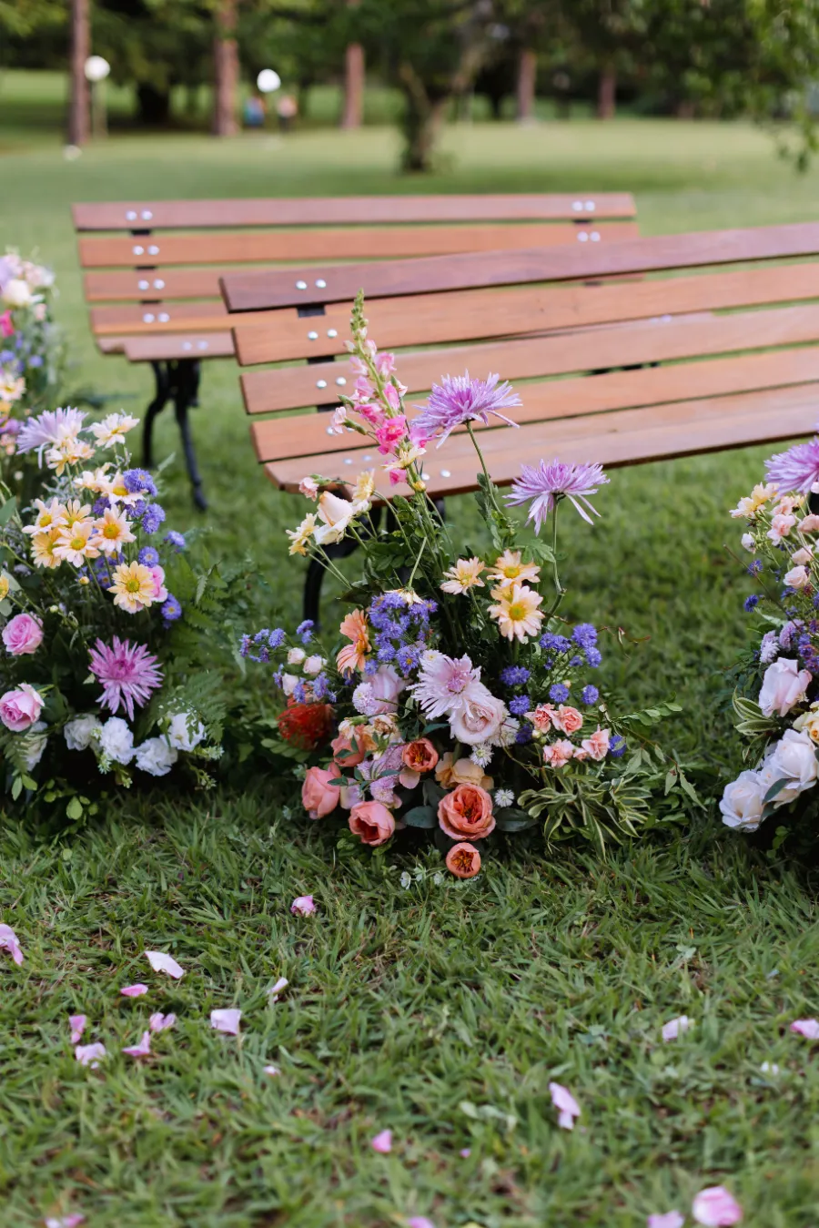 Renovação de votos romântica somente com o casal