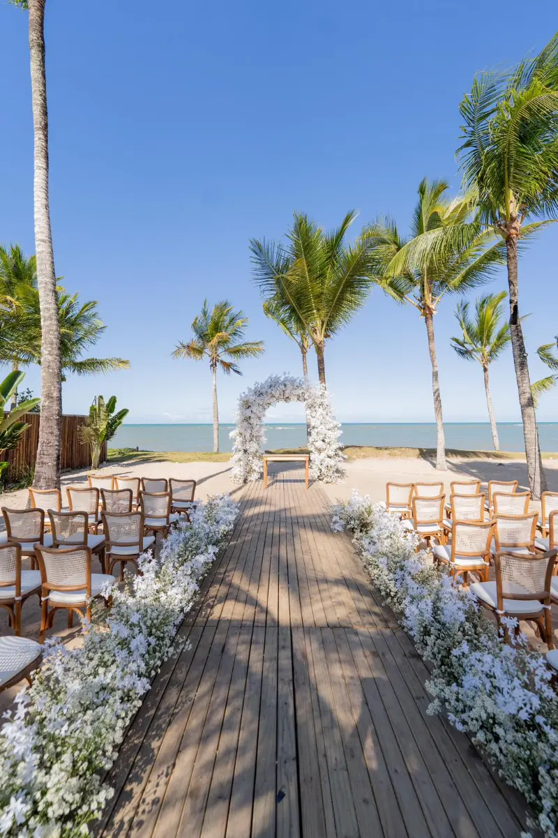 casamento na praia organizada por Donna Casamentos