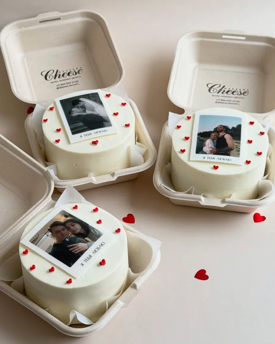 mini bolos com fotos