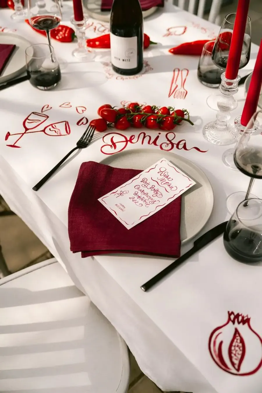 mesa posta temática