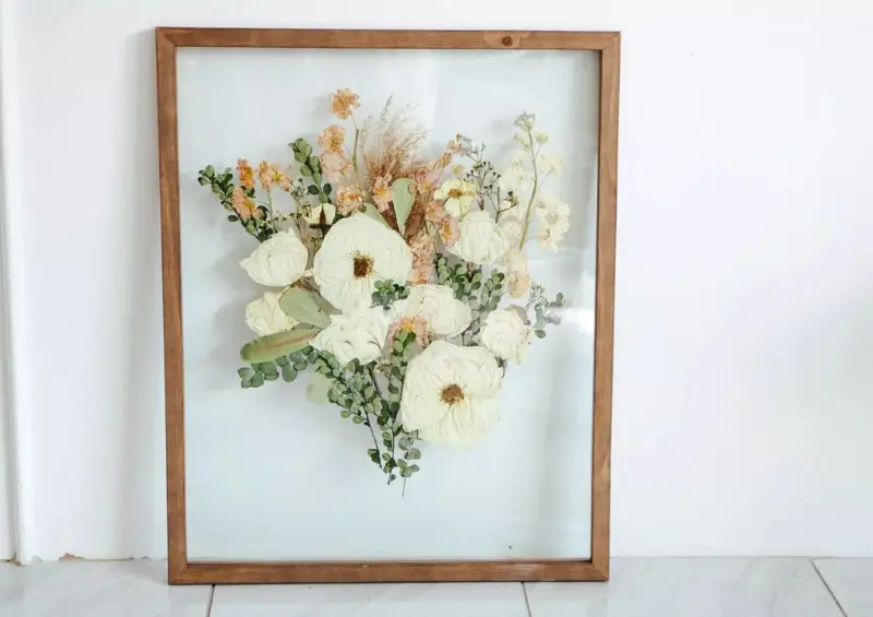 buque eternizado em quadro simples