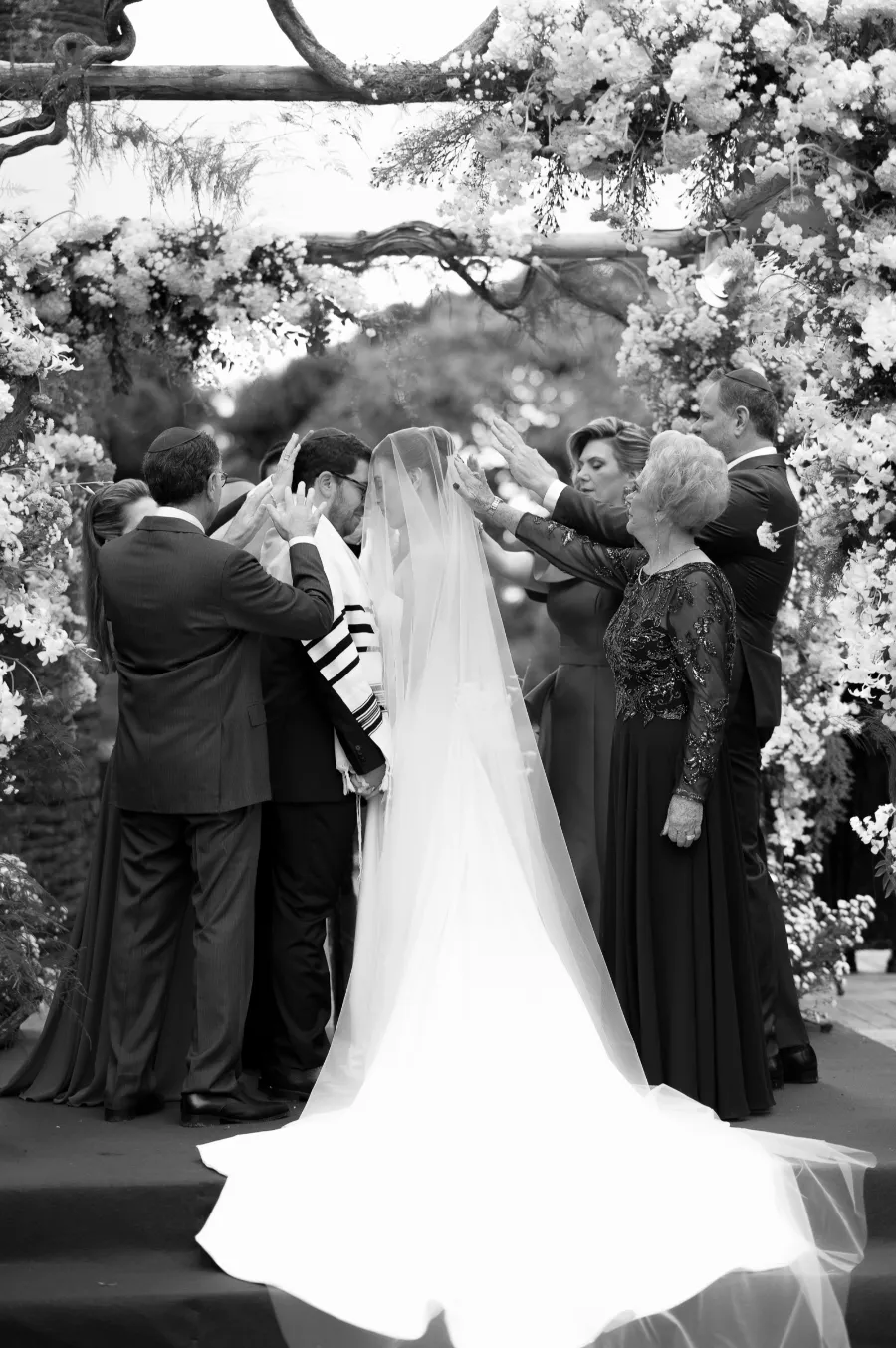 noivos no casamento judaico