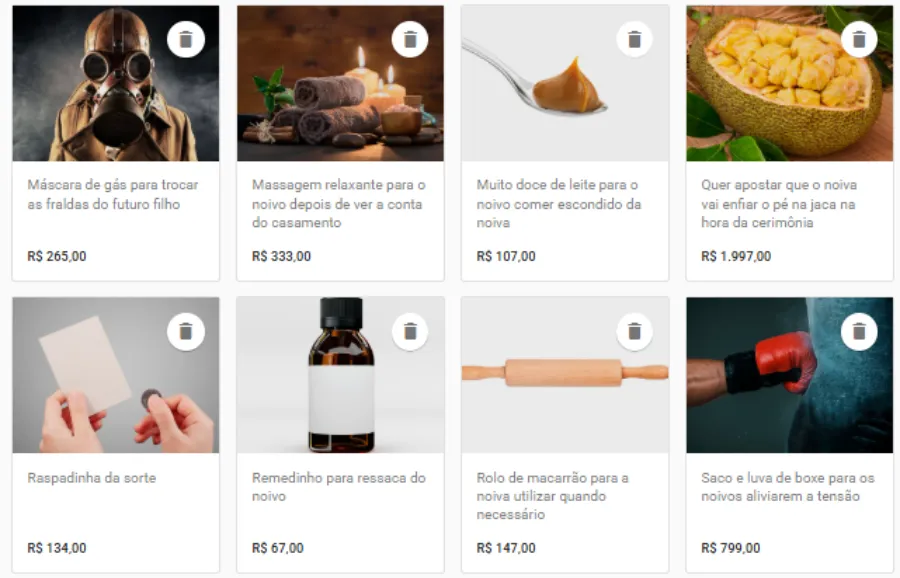 lista de presente engra&ccedil;ada no icasei